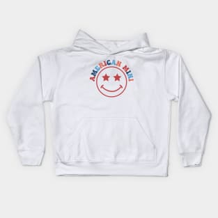 American Mini groovy smile Kids Hoodie